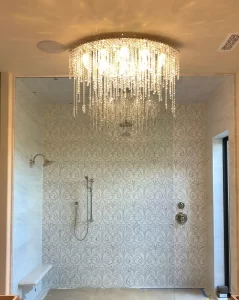 Chandelier installation